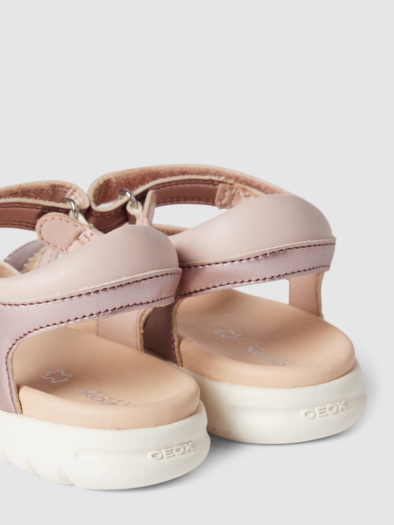 Sandalen im Metallic-Look Modell 'BOREALIS' in rosé