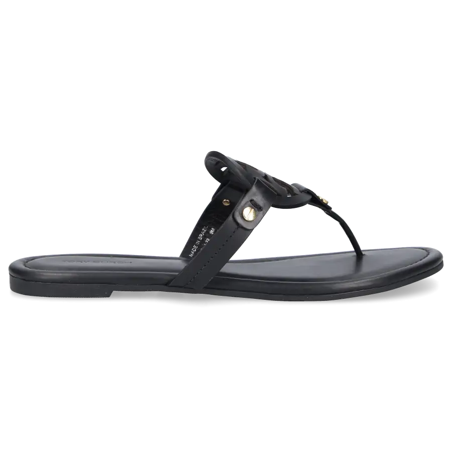 Tory Burch - Zehentrenner MILLER Ziegenleder - schwarz