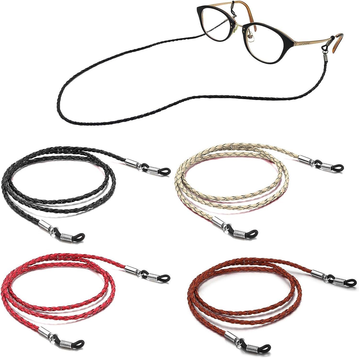 ZmdecQna Brillenband 4 Stück Brillenband,für Damen Herren,für Sonnenbrille
