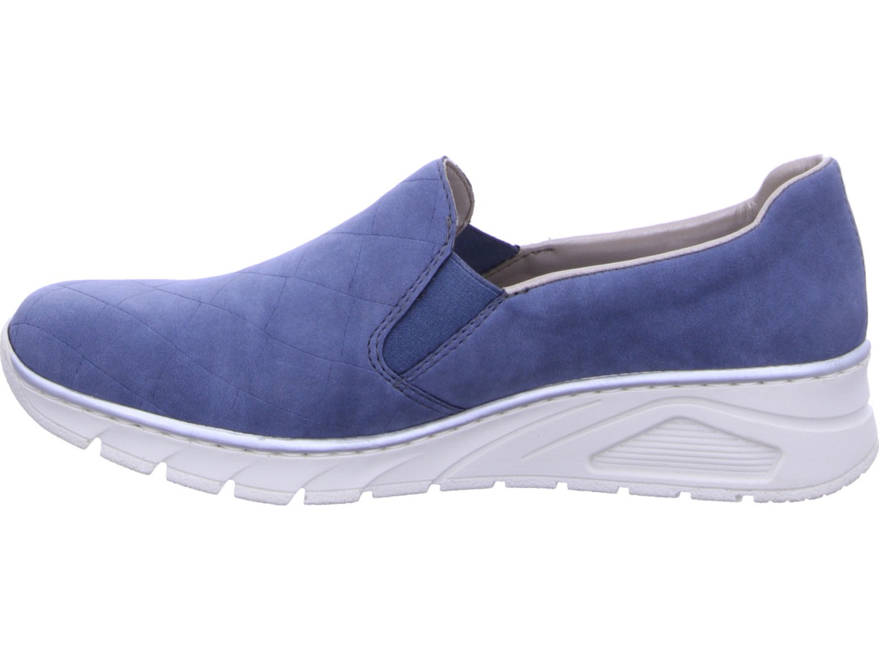 RIEKER Sportliche Slipper blau