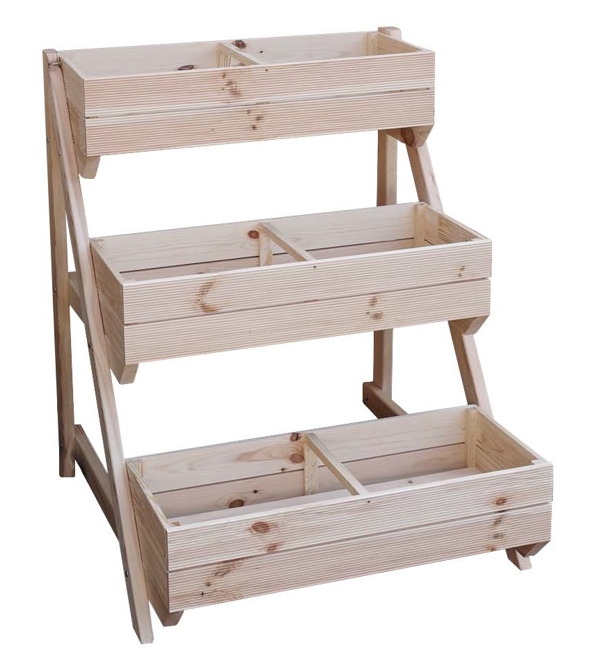PROMEX Promadino Pflanztreppe mit Kästen natur