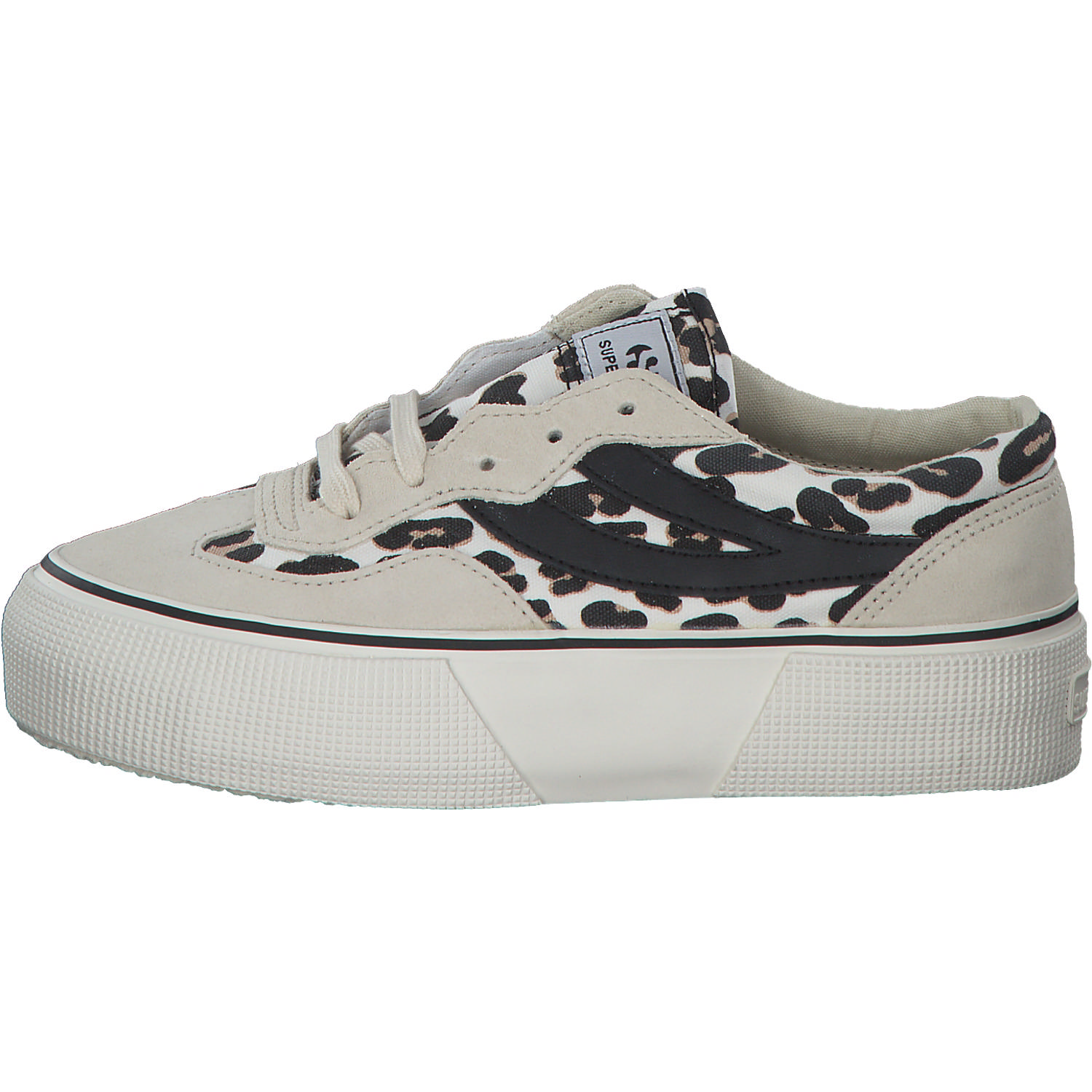 Superga 2750 AGG S4121SW, Schnürschuhe, Damen, white avorio lt. beige