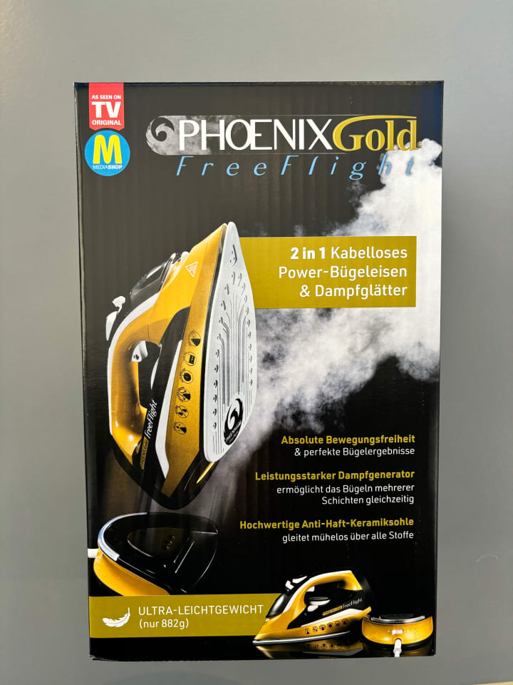MediaShop Textilbügeleisen Phoenix Free Flight in Schwarz günstig kaufen onesize