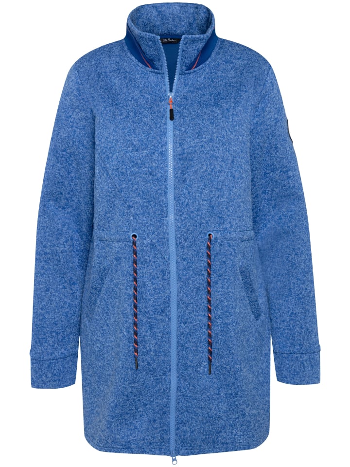 Ulla Popken Sweatjacke in stahlblau günstig kaufen