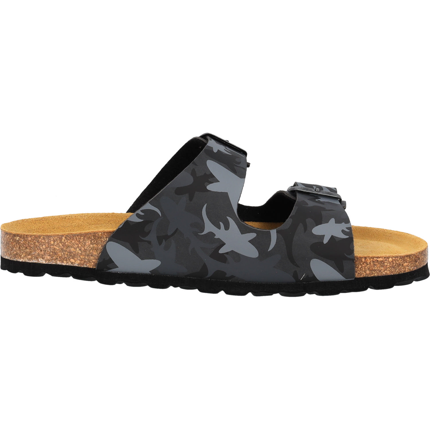 Palado Kids Korfu B Print, Pantoletten, Kinder, Grau Sharks