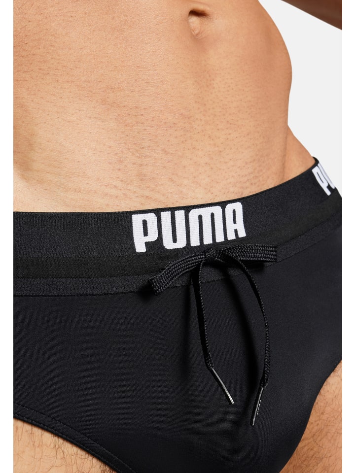 Puma Badehose PUMA SWIM MEN LOGO SWIM BRIEF  in Black günstig kaufen