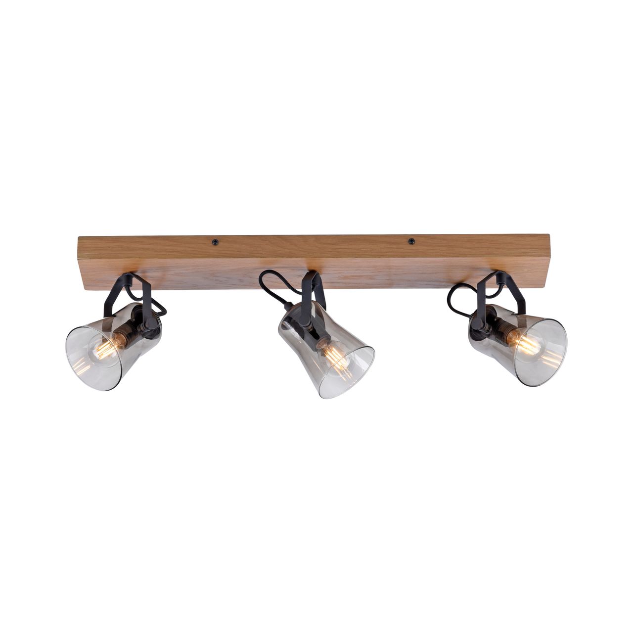 JUST LIGHT JUST LIGHT.  Deckenleuchte GREEN LANGSTRÖM, 3x E14/10Watt max., Holz-natur