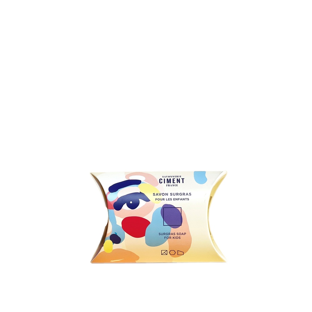 ciment Savon surgras enfant - fragrance fleur de coton certifié Cosmos organic Savon surgras enfant