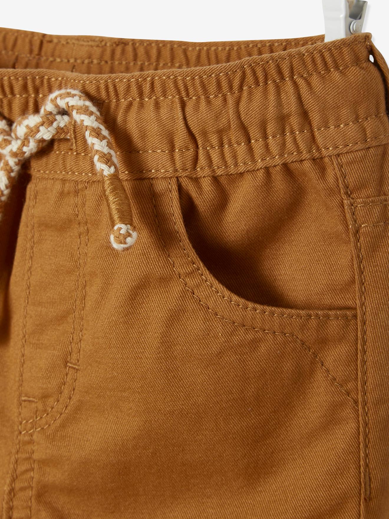 Vertbaudet Jungen Baby Shorts mit Dehnbund Oeko-Tex - camelfarben
