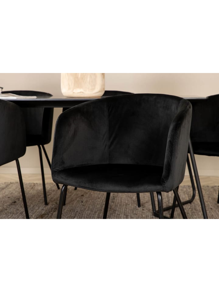 ebuy24 Essgruppe Pippi 1 (7-teilig) Schwarz 90 x 190 cm günstig kaufen onesize