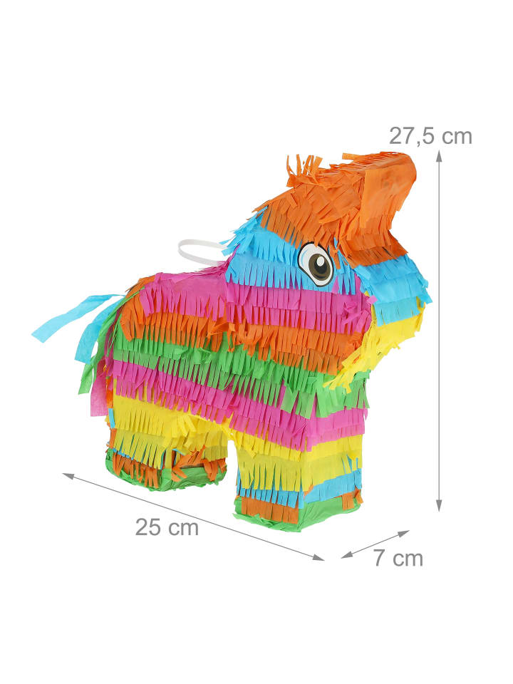 relaxdays Pinata in Bunt - (B)25x (H)27,5 x (T)7 cm günstig kaufen onesize
