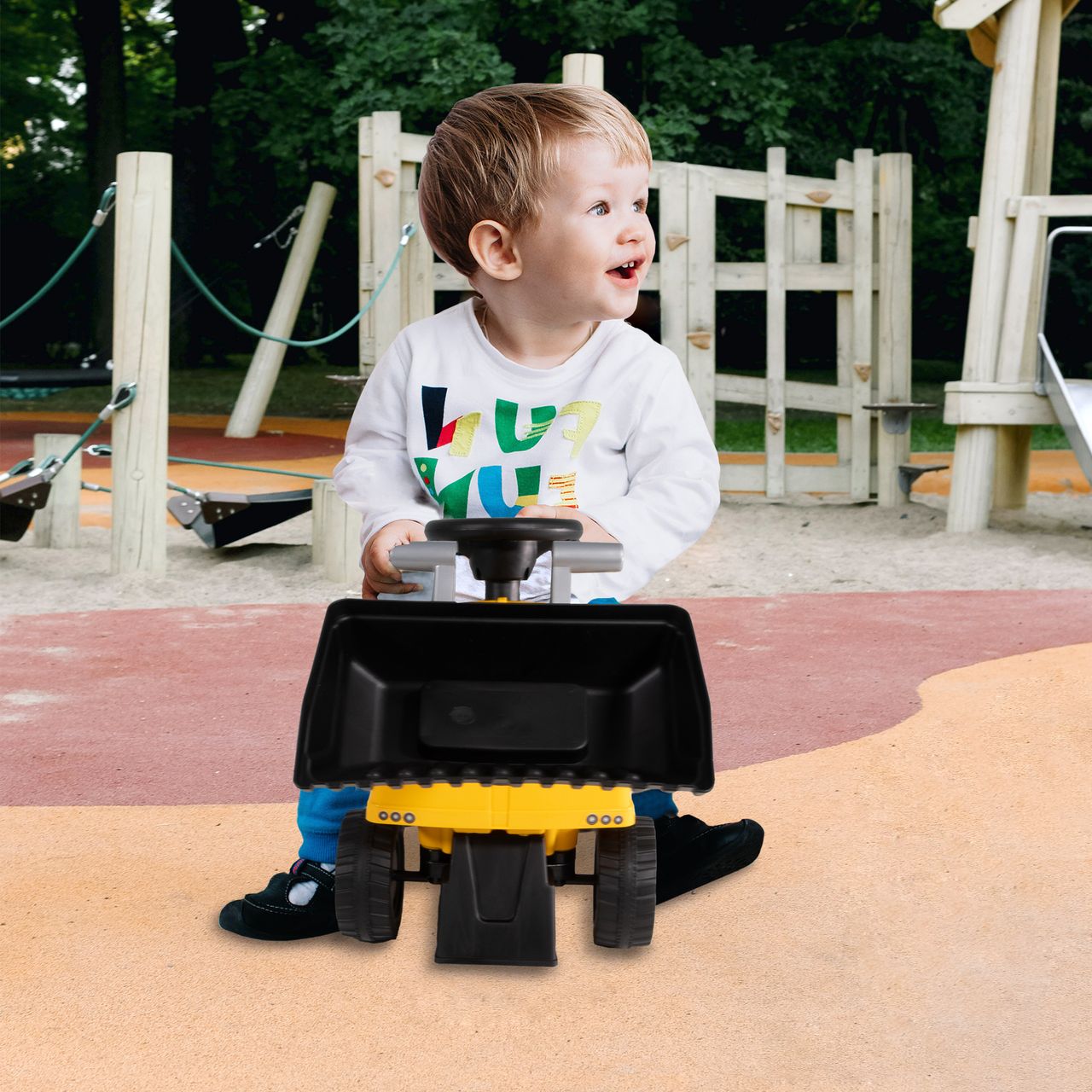 Lemodo Rutschauto Radlader, Bagger zum draufsitzen