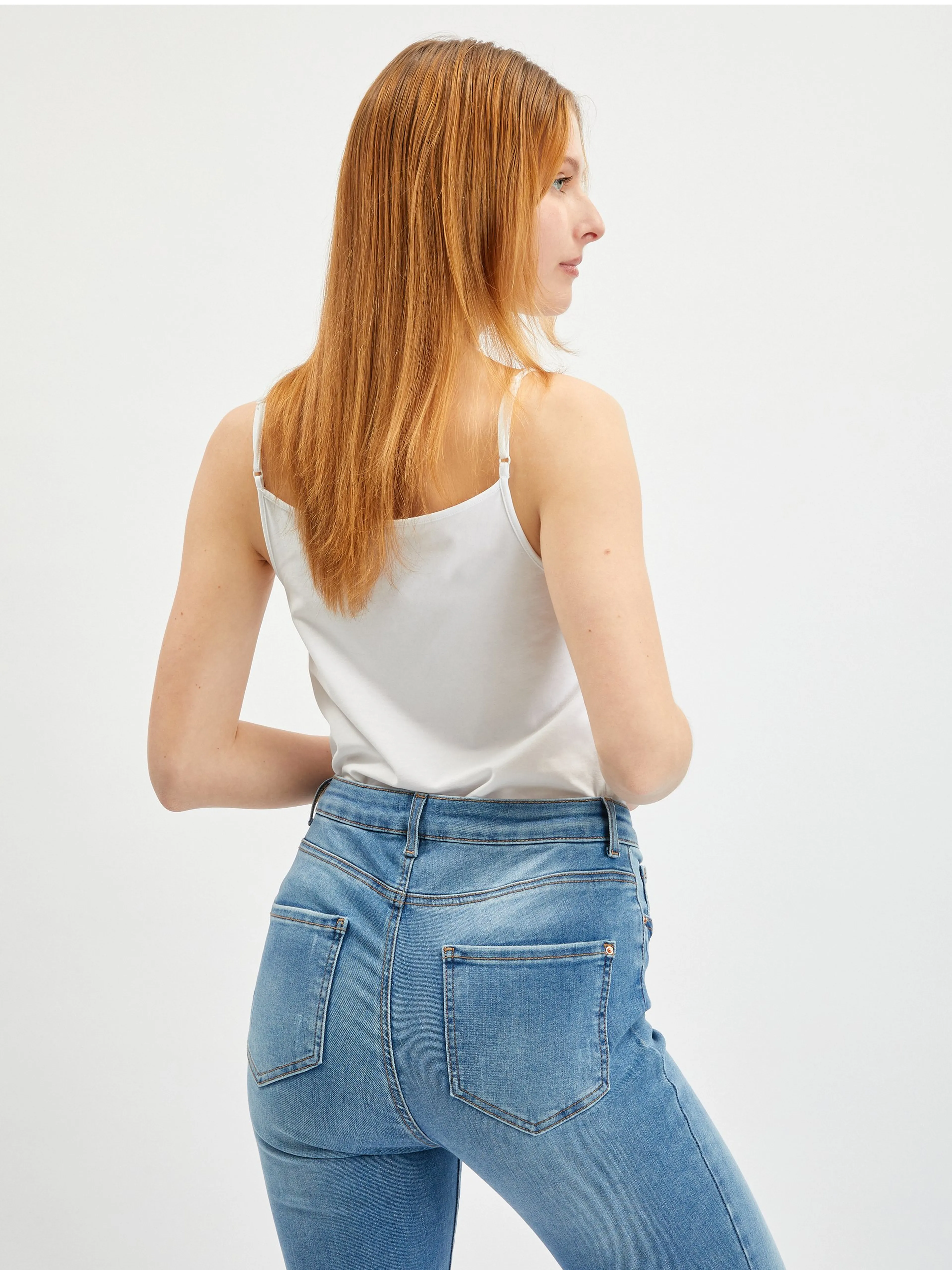 Hellblaue Skinny-Fit-Jeans für Damen ORSAY