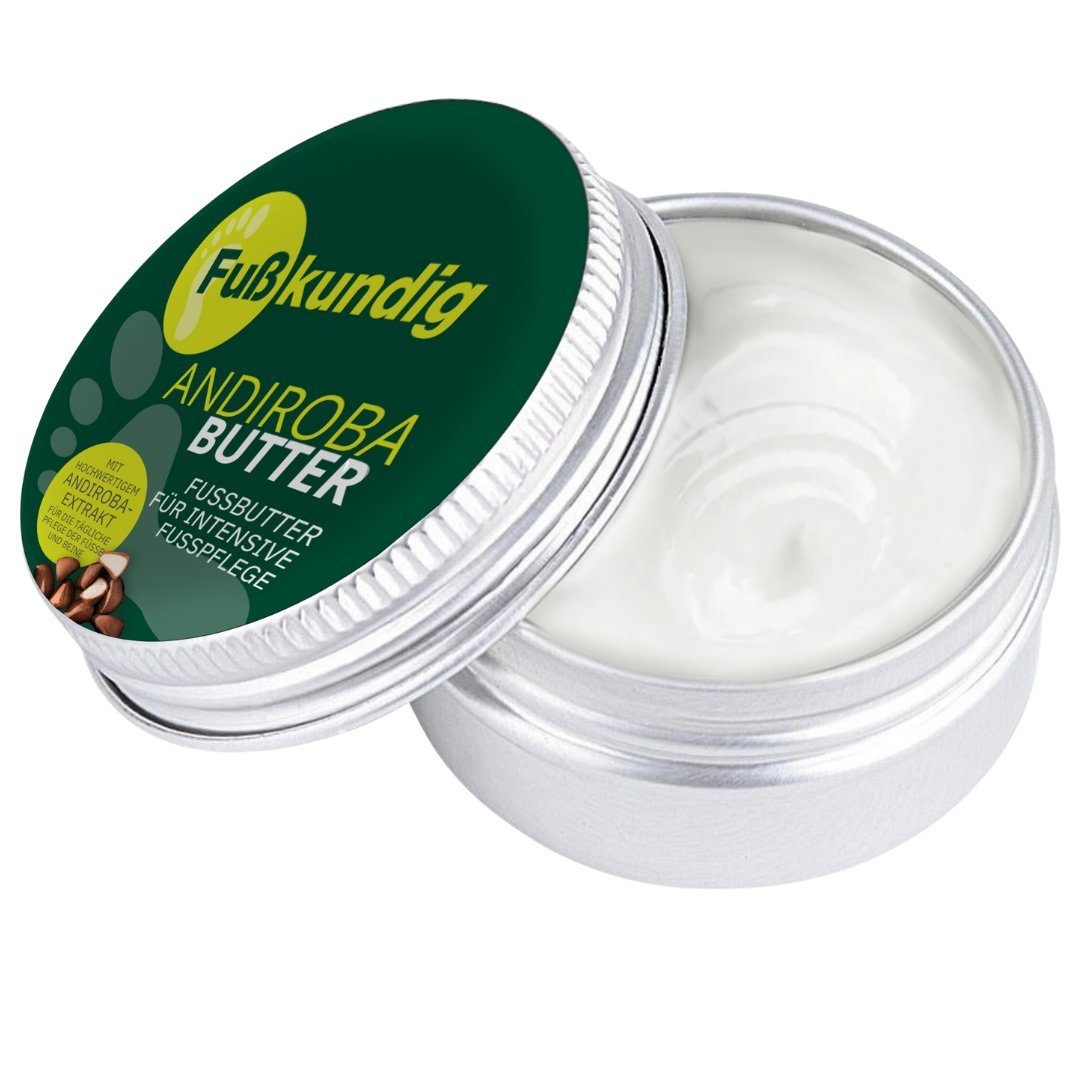 Fußkundig Fußcreme Fußkundig Andiroba Butter 100ml – Fußbutter für intensive Fußpflege