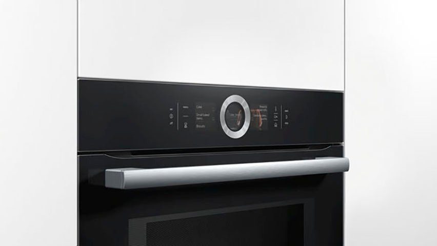 BOSCH Backofen mit Mikrowelle 8 HNG6764B6, mit 1-fach-Teleskopauszug, Pyrolyse-Selbstreinigung