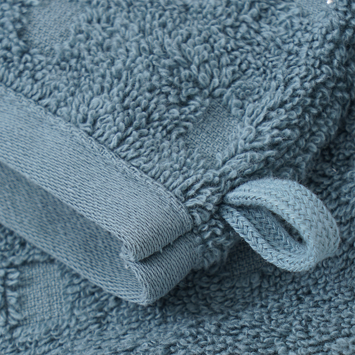 Waschhandschuh mit grafischer Struktur