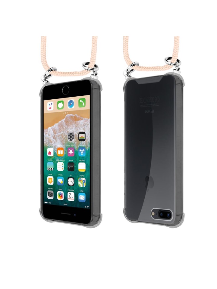 cadorabo Handykette für Apple iPhone 7 PLUS / 7S PLUS / 8 PLUS Hülle in PERLIG ROSÉGOLD günstig kaufen onesize