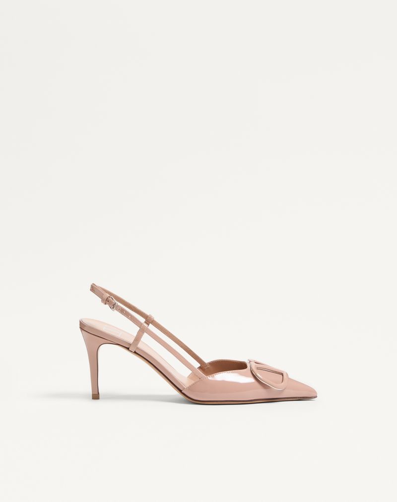 VLogo Signature Patent Slingback Pump 80mm