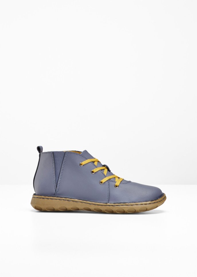 Bequemer Schnür Boot aus Leder