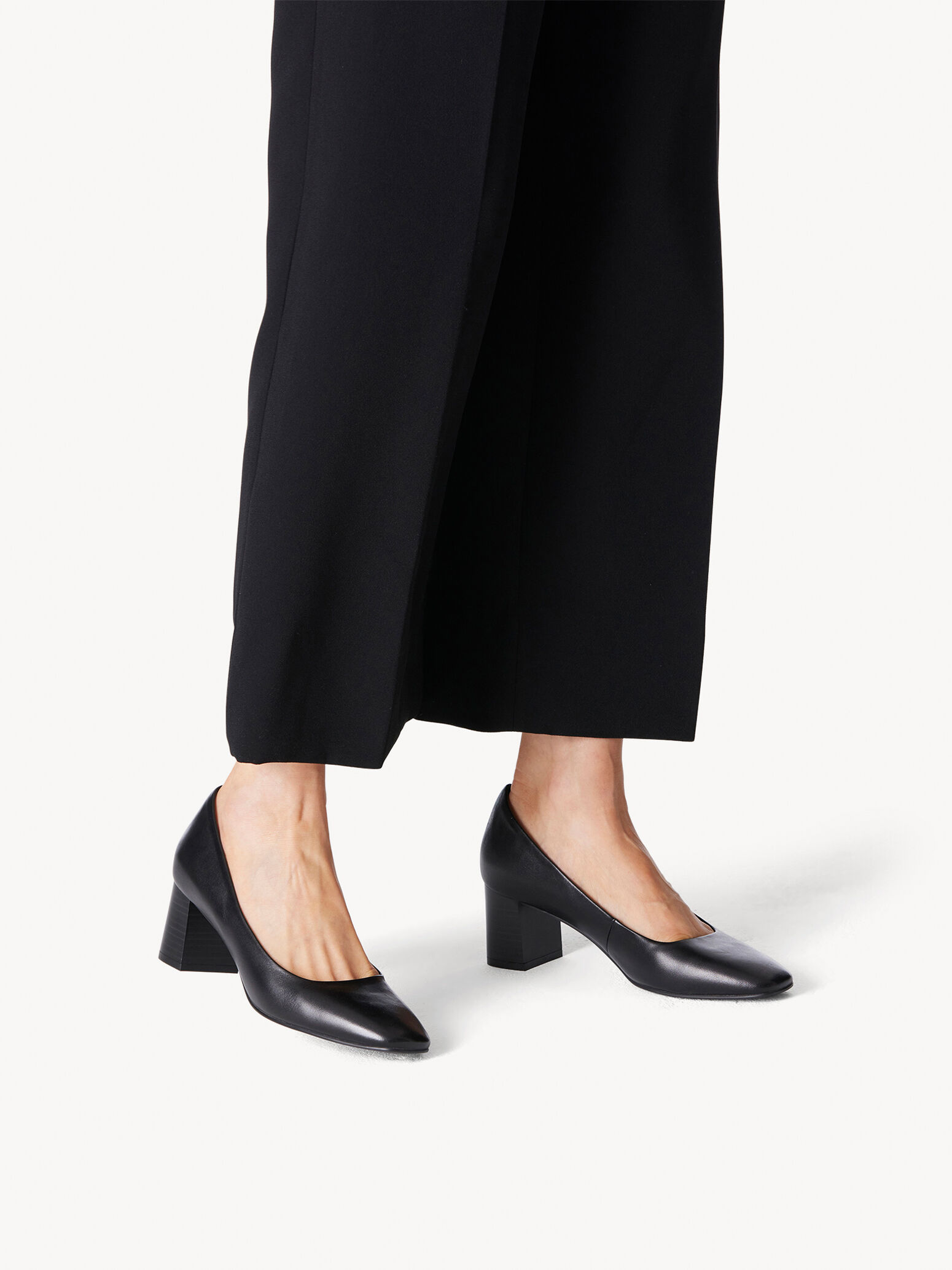 Escarpin en cuir - noir