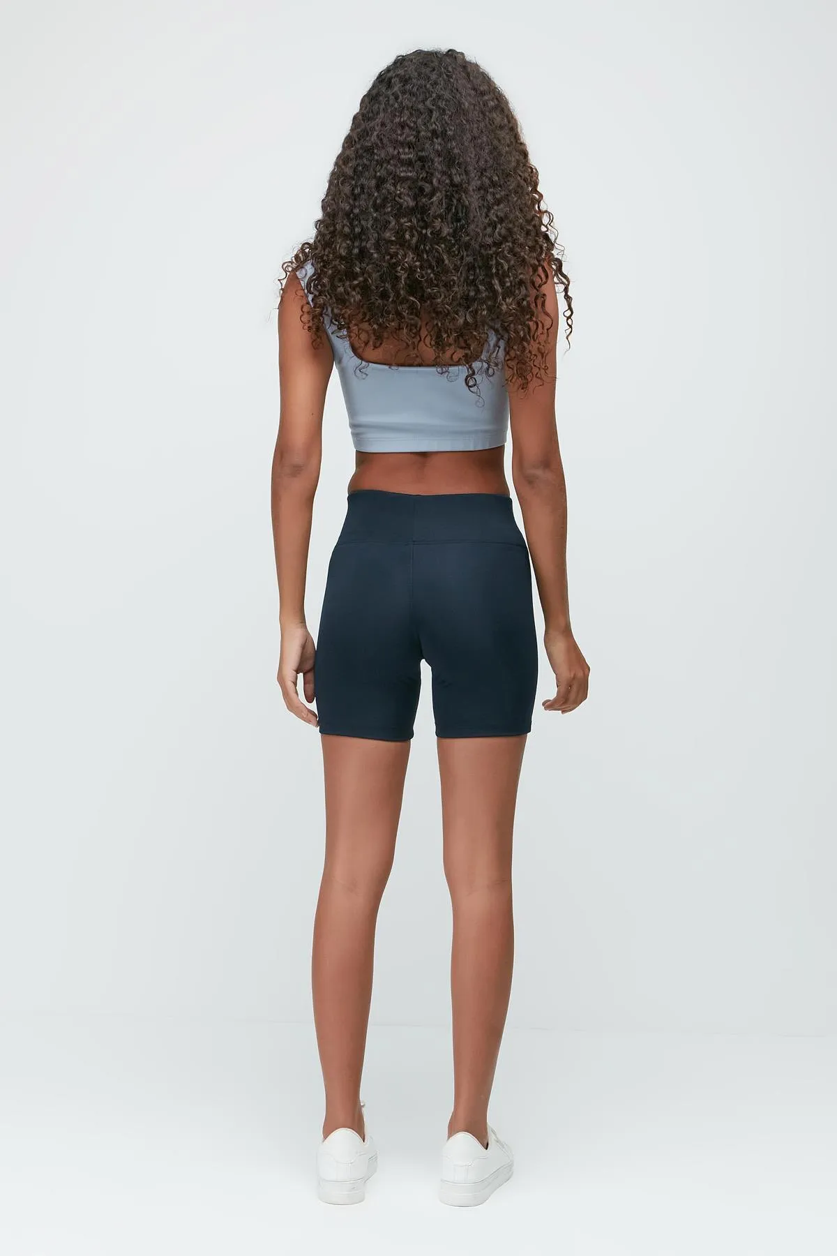 C&City  Sportshorts-Leggings mit hohem elastischem Bund 9408 Marineblau