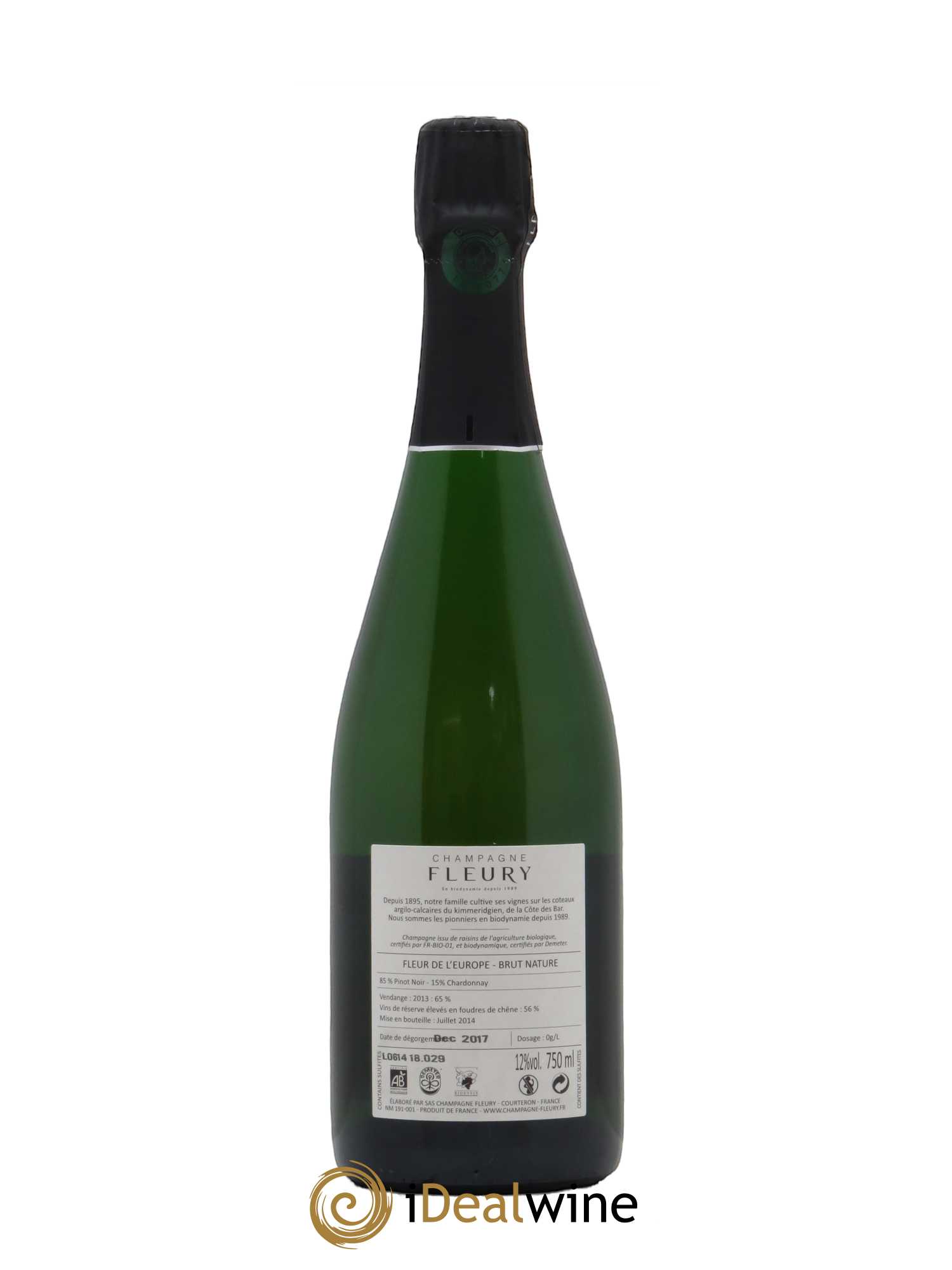 Fleur de l'Europe Brut Nature Fleury   - Lot de 1 Bouteille