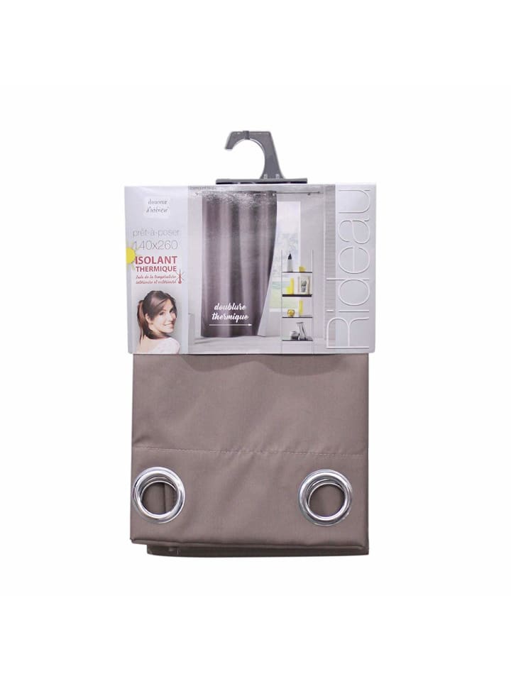 Douceur d’Intérieur Thermo-Verdunklungsvorhang in braun günstig kaufen onesize