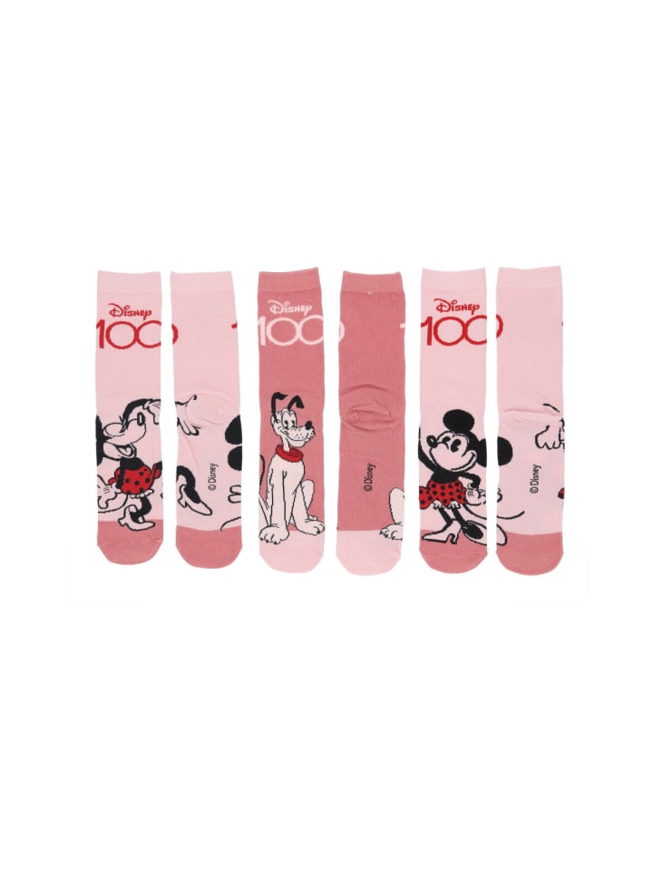 Disney Minnie Mouse Minnie Mouse Socken 3er Set – Niedliches Rosa-Design für kleine Fans in rosa günstig kaufen