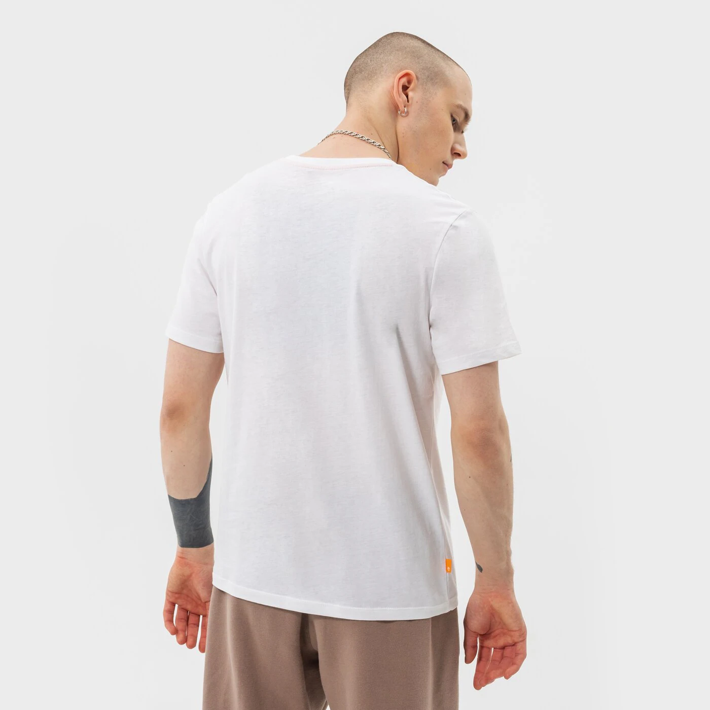 TIMBERLAND T-SHIRT SMALL LOGO PRINT Weiß