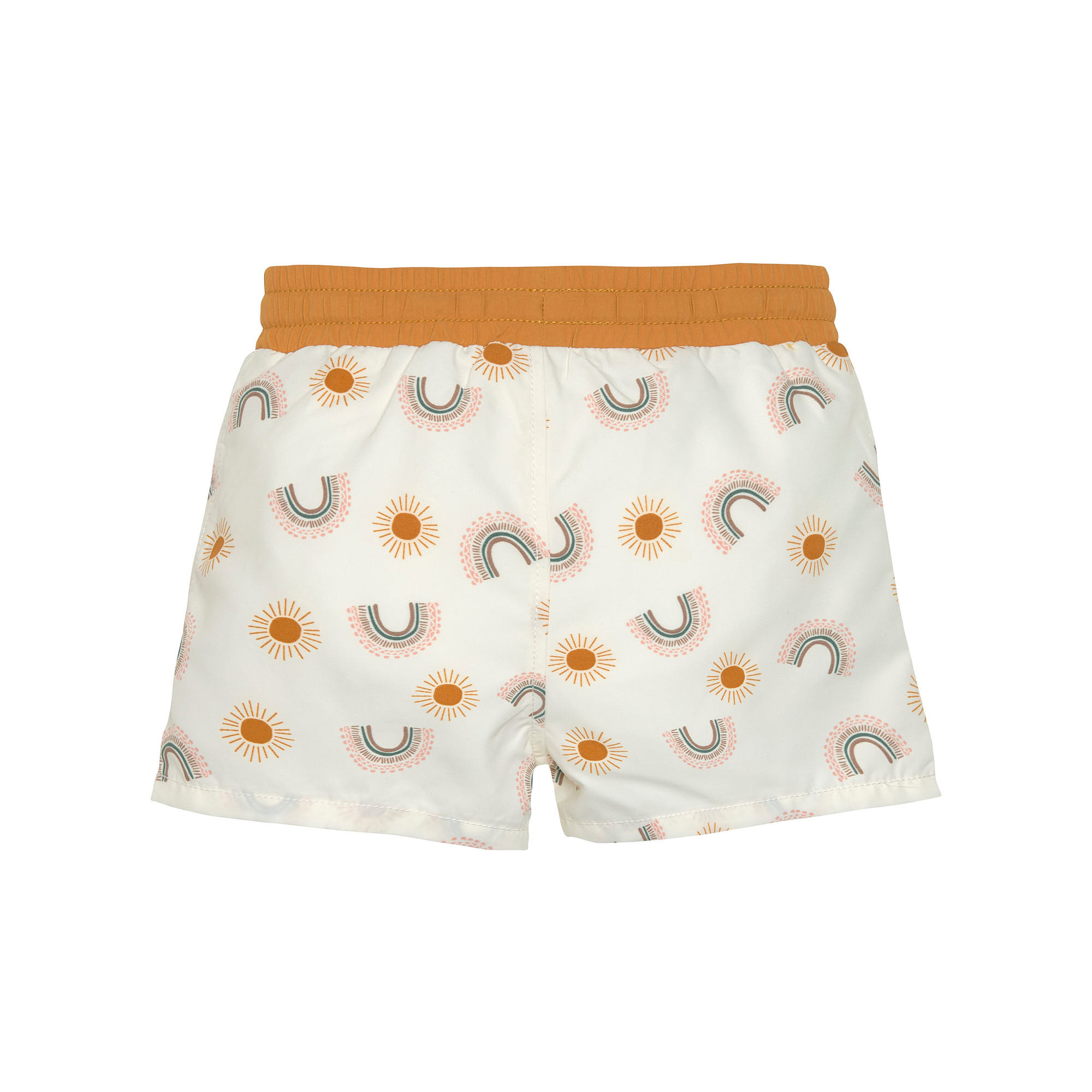 Badehose Baby - Regenbogen, Weiß