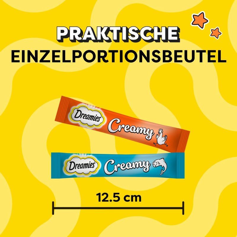 Dreamies Creamy Snacks mit Huhn & Lachs zu TOP-Preisen | bitiba %