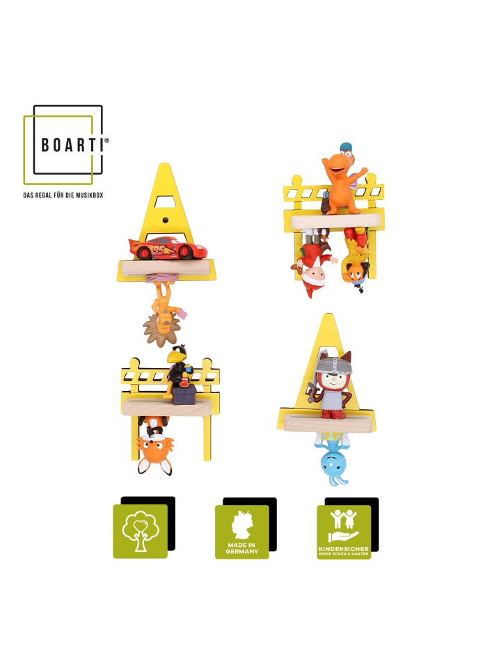 BOARTI Regal Baustelle Kinder Toniebox Tonies Figuren in Gelb günstig kaufen onesize