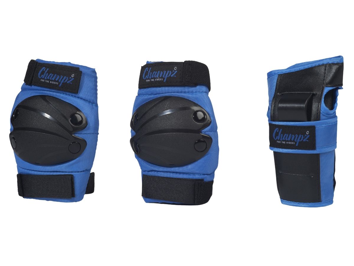 Champz Blau/Schwarz Kinder Skate Schutzset