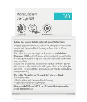 lavera Basis sensitiv Feuchtigkeitscreme Q10 Tagescreme-50 ml