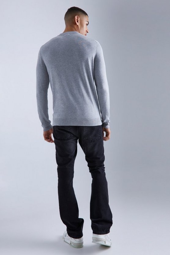 Gerippter Muscle-Fit Pullover