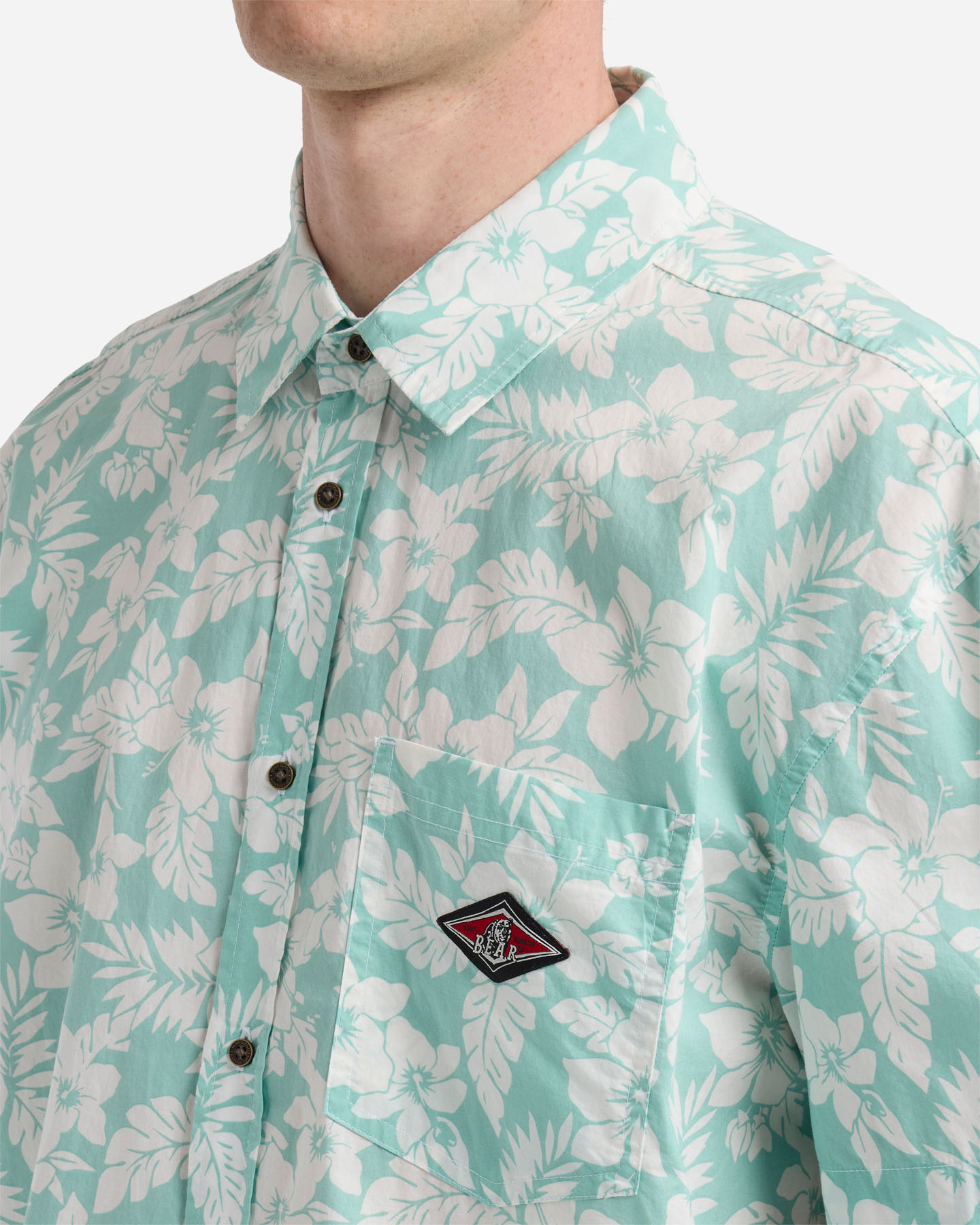 Plážová košeľa s medveďom Camicia M BM402S25-713