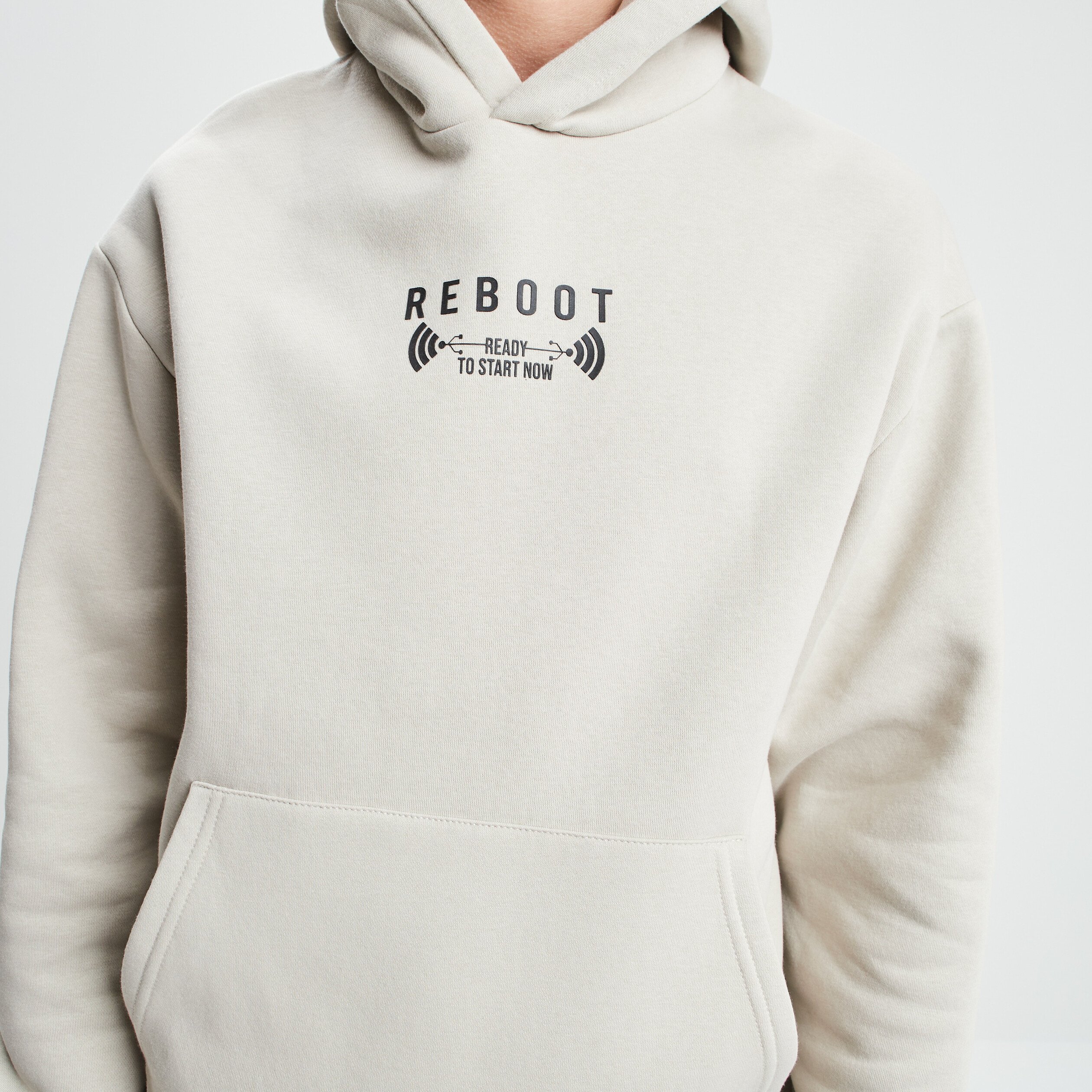 Gilet à capuche hoodie sable homme | La Halle