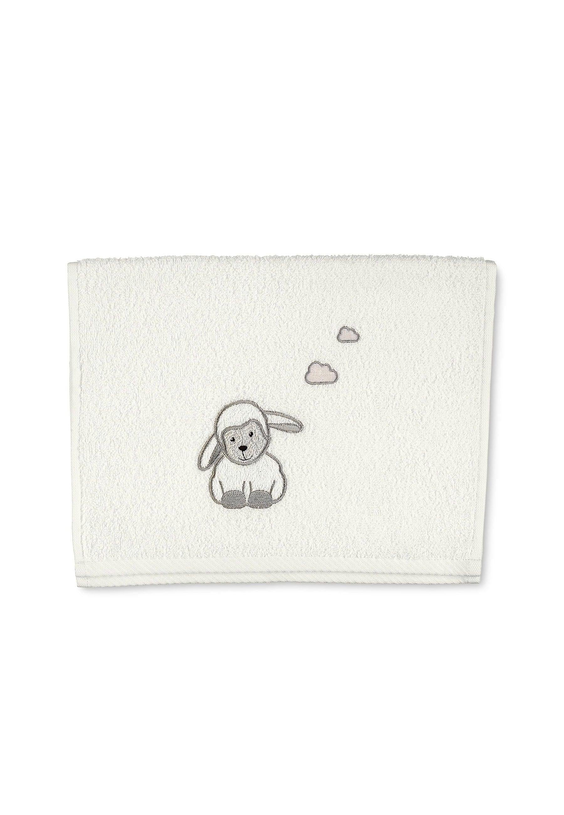 Kinderhandtuch Schaf Stanley in Grau, 30x50cm