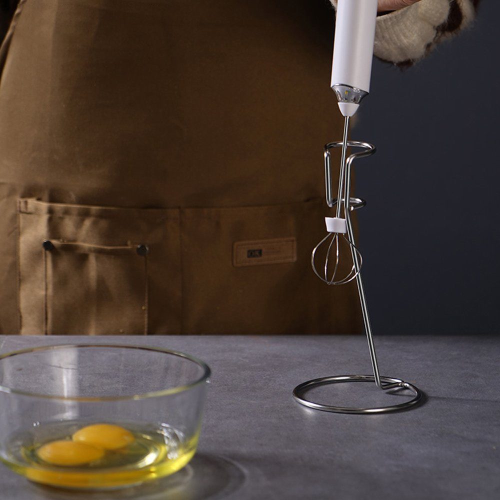 Blusmart Milchaufschäumer Elektrischer Doppel & Ballonquirl, 1 W, 3 Geschwindigkeiten Kaffeeaufschäumer