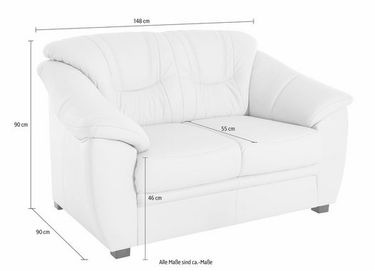 sit&more 2-Sitzer Savona, inklusive Federkern