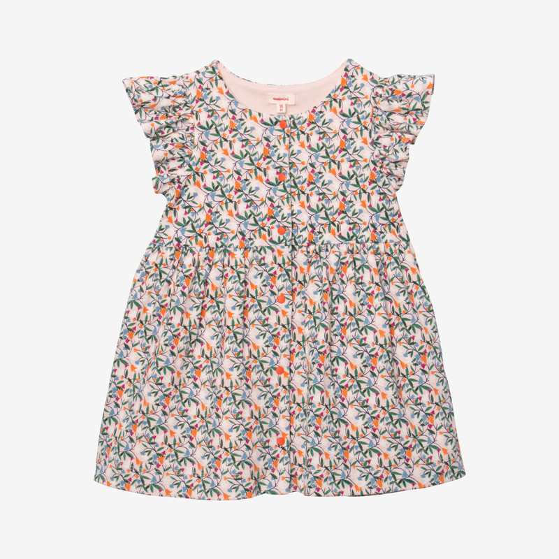 Robe bébé fille printanier pressions rose Catimini