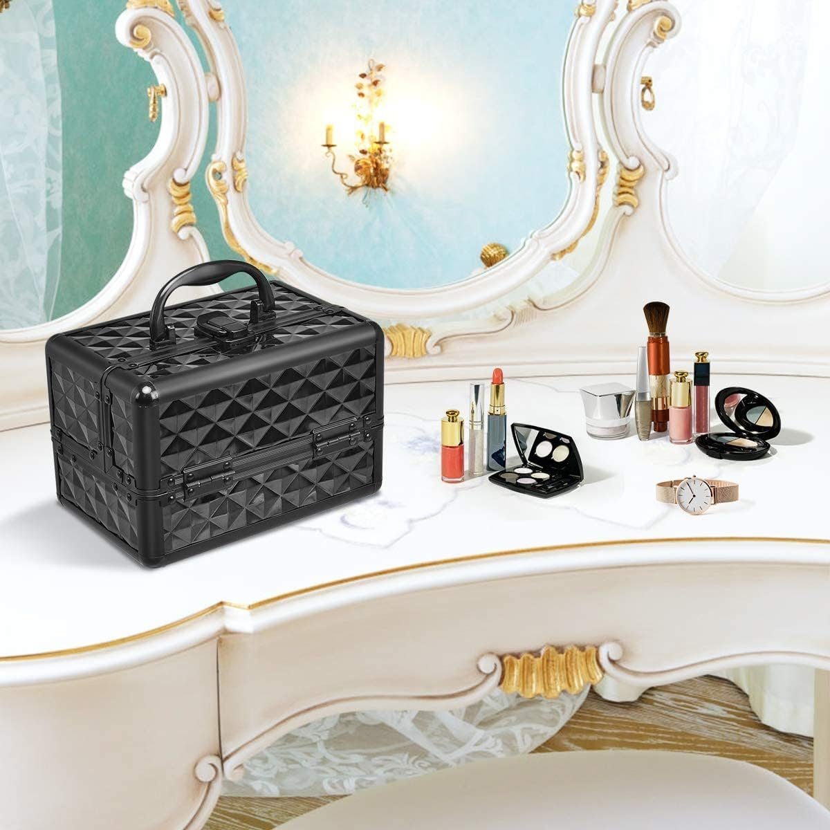 KOMFOTTEU Kosmetikkoffer Schminkkoffer, für Make-up