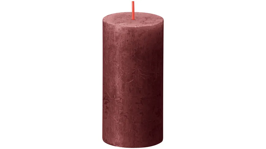 bolsius Rustikkerze Shine Naturwax 10/5cm Samtrot