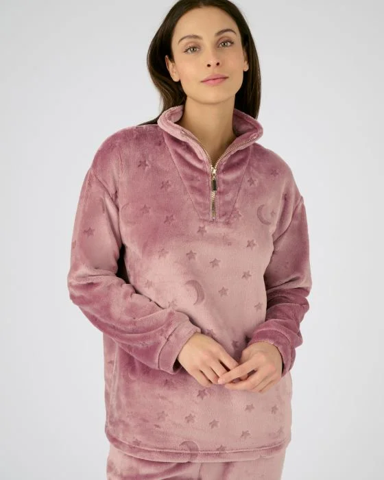 Pyjama maille reliefée douce et chaude Thermolactyl