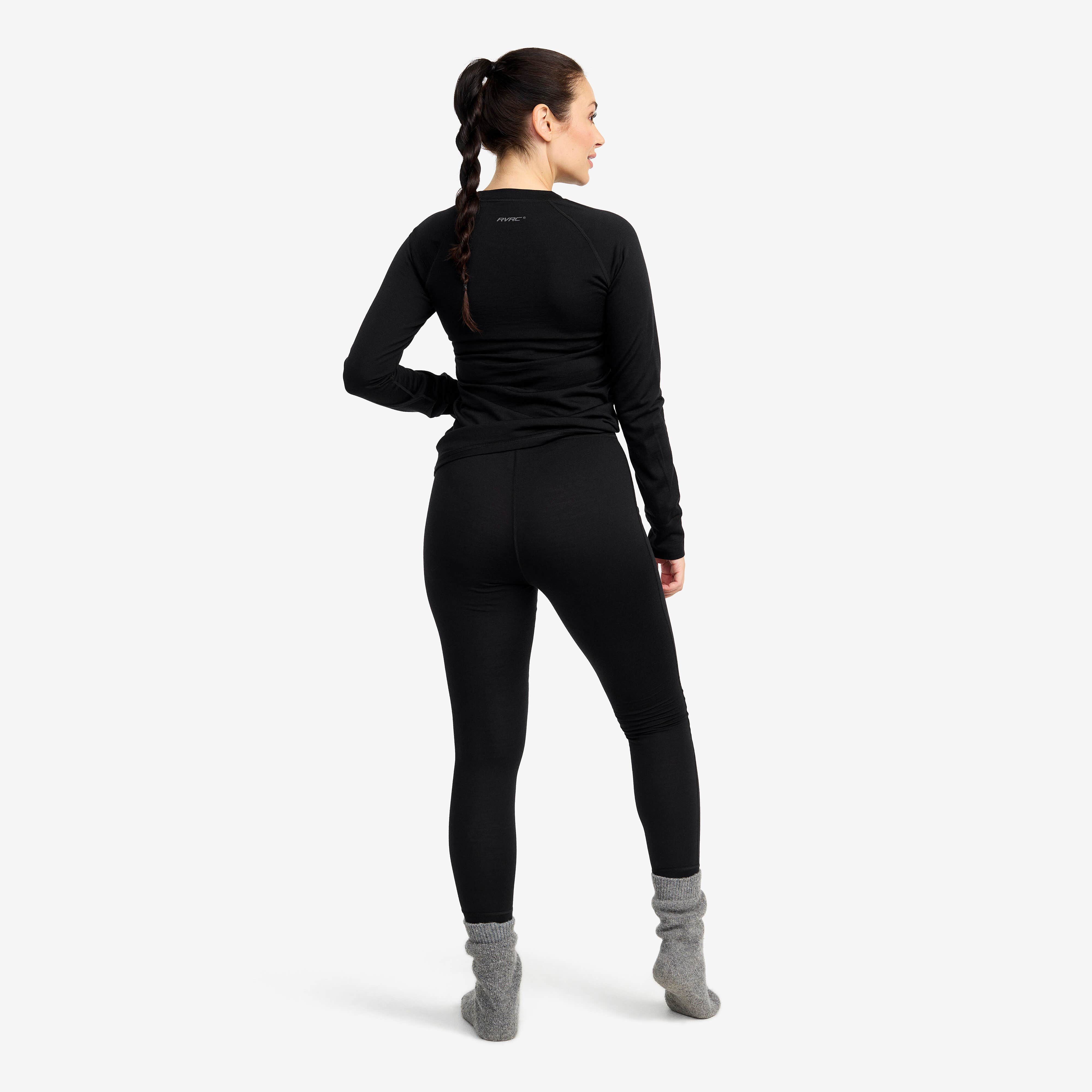 Mount Merino Pants W Femme Black
