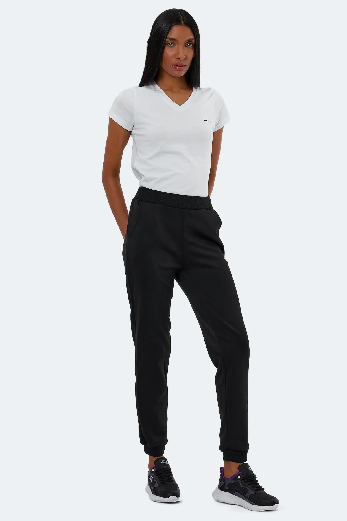 Slazenger  Sergıus Damen Jogginghose Schwarz