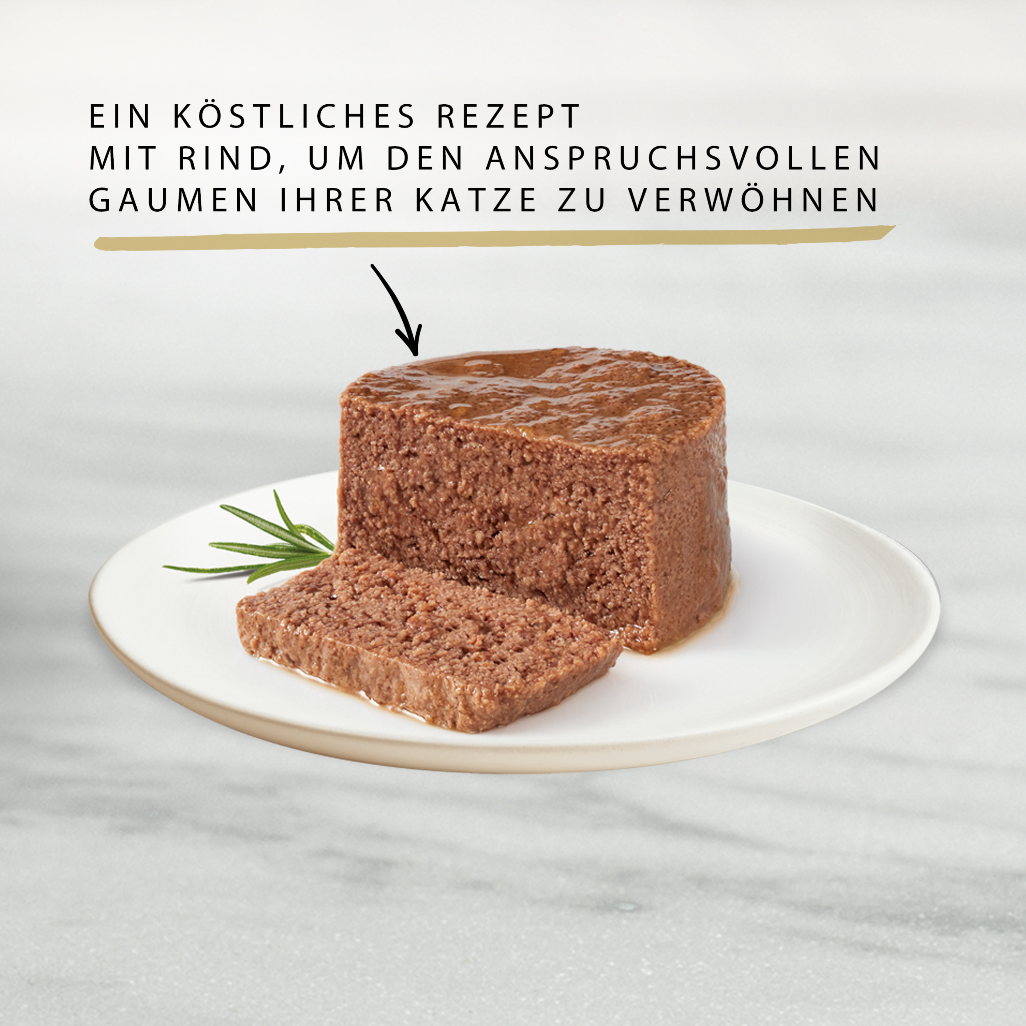 GOURMET Nassfutter GOURMET Gold Feine Pastete 12x85g Rind