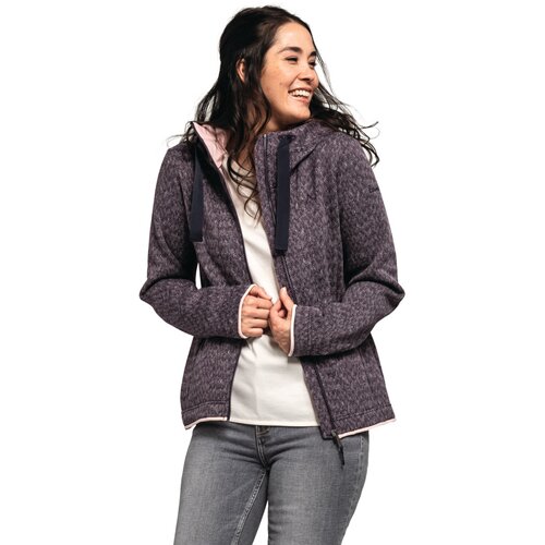 DAMEN UNTERJACKE FLEECE HOODY AURORA L
