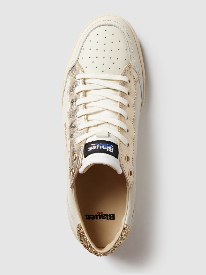 Sneaker mit Label-Details Modell 'OLYMPIA' in weiß