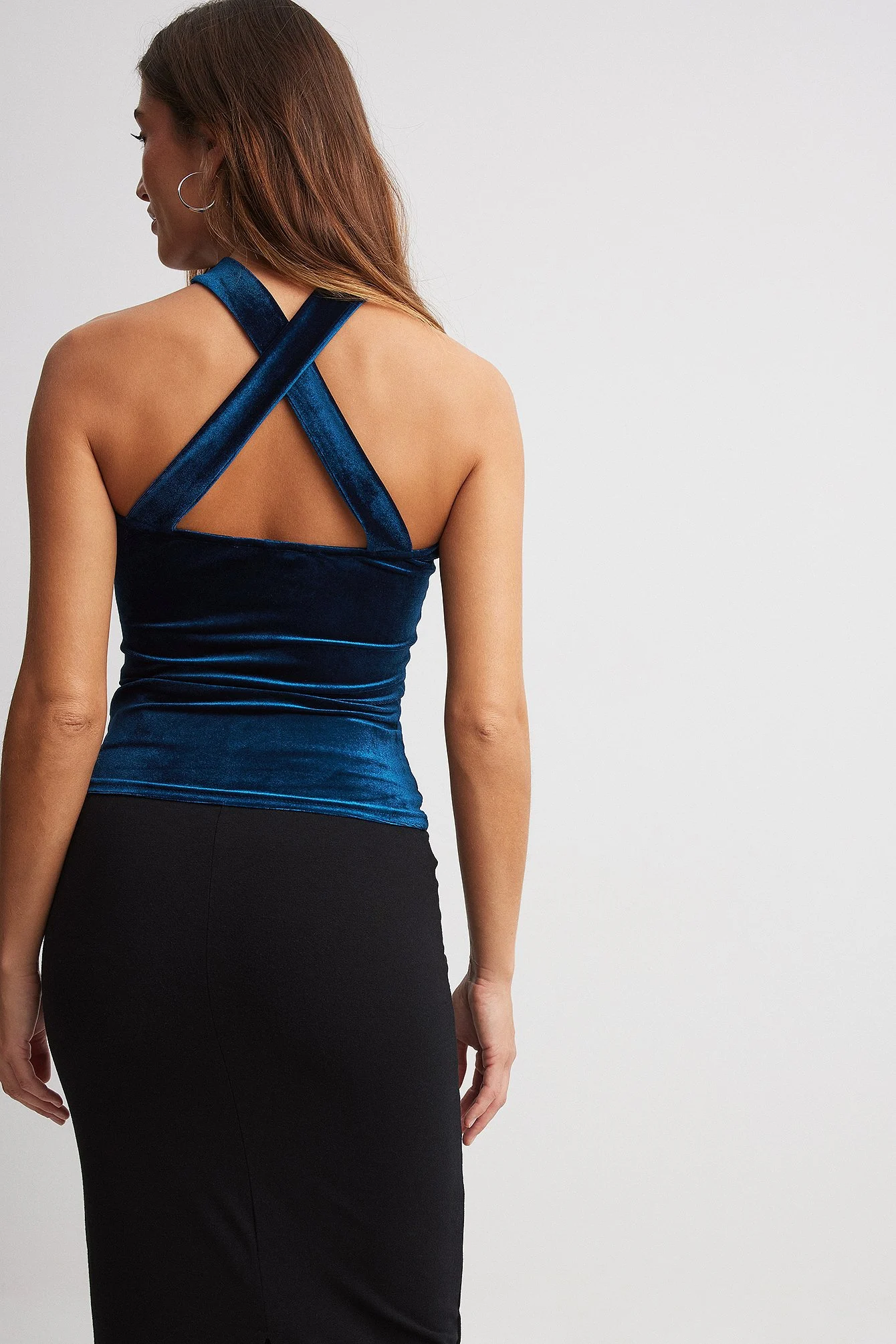 Samt-Top mit Choker